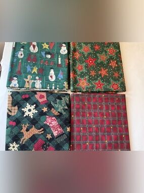 Quilting Sewing Fabric Folk Art Style Benartex Robert Kaufman Fabric Green Stars
